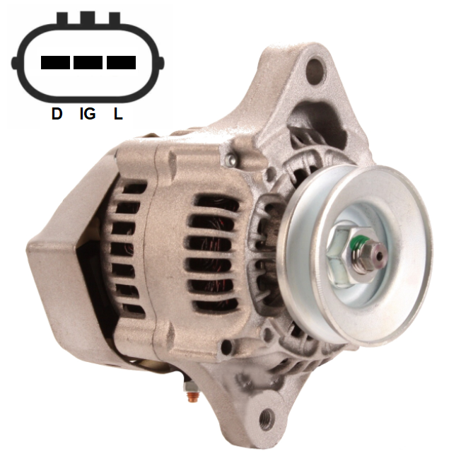 KUBOTA D722 D1105 40 AMP ALTERNATOR The Starter Motor & Alternator Co LTD