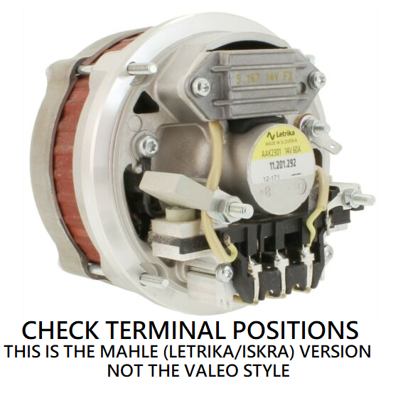 12V 60A MAHLE ALTERNATOR MG111 AAK2301 AAK2306 The Starter Motor